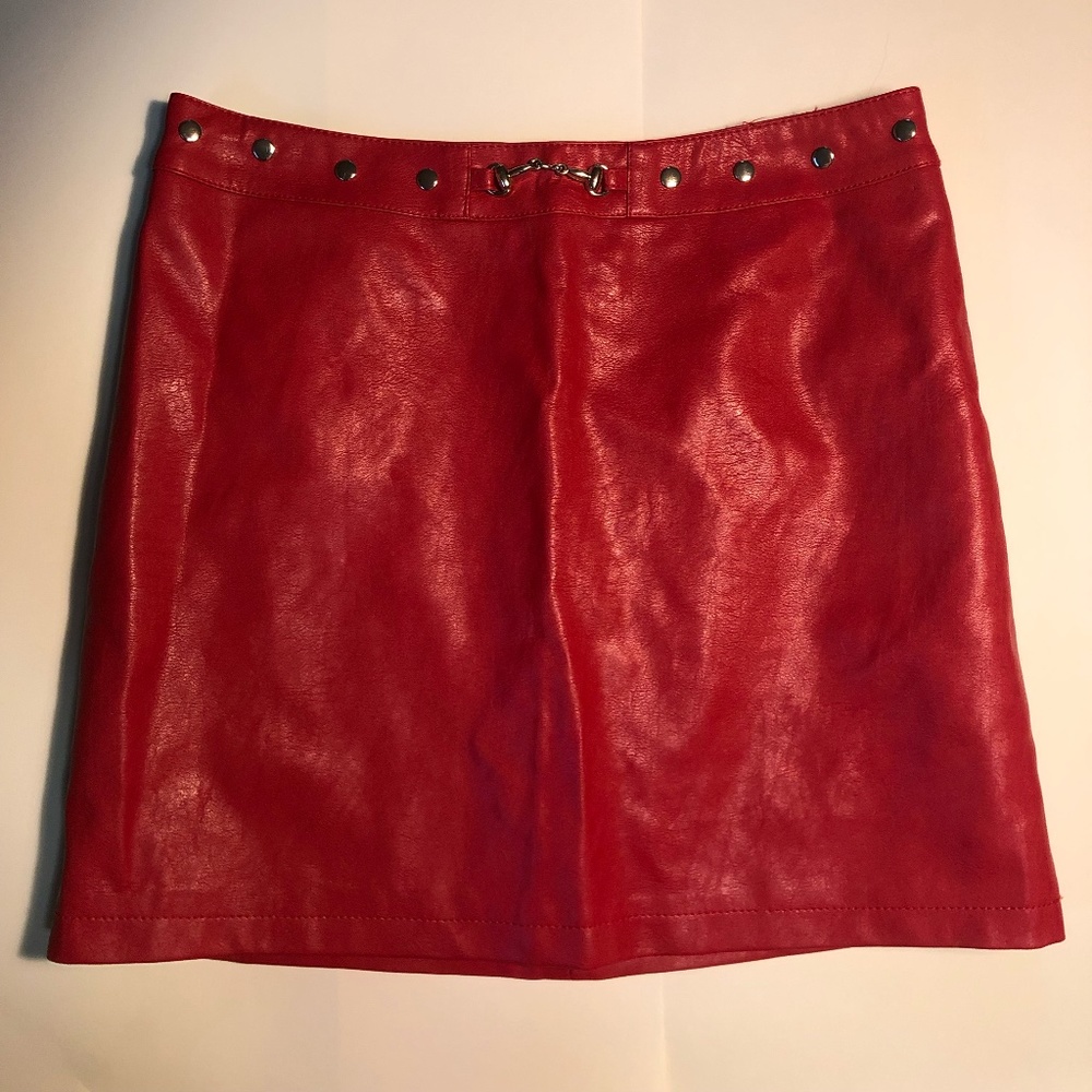pleather forever 21 skirt